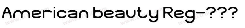 American beauty Reg字体转换